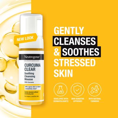 Neutrogena Curcuma Clear Soothing Cleansing Mousse Pjena za čišćenje lica 150 ml