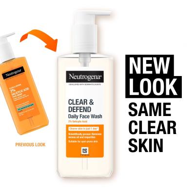 Neutrogena Clear &amp; Defend Daily Face Wash Gel za čišćenje lica 200 ml