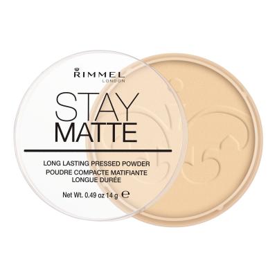 Rimmel London Stay Matte Puder u prahu za žene 14 g Nijansa 001 Transparent