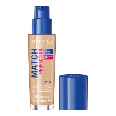 Rimmel London Match Perfection SPF20 Puder za žene 30 ml Nijansa 200 Soft Beige