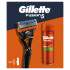 Gillette Fusion5 Poklon set aparat za brijanje Fusion5 1 kom + gel za brijanje Fusion Shave Gel Sensitive 200 ml