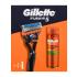 Gillette Fusion5 Poklon set aparat za brijanje Fusion5 1 kom + gel za brijanje Fusion Shave Gel Sensitive 200 ml oštećena kutija