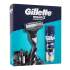 Gillette Mach3 Charcoal Poklon set Mach3 Charcoal aparat za brijanje 1 kom + gel za brijanje Series Shave Gel Cleansing With Charcoal 200 ml