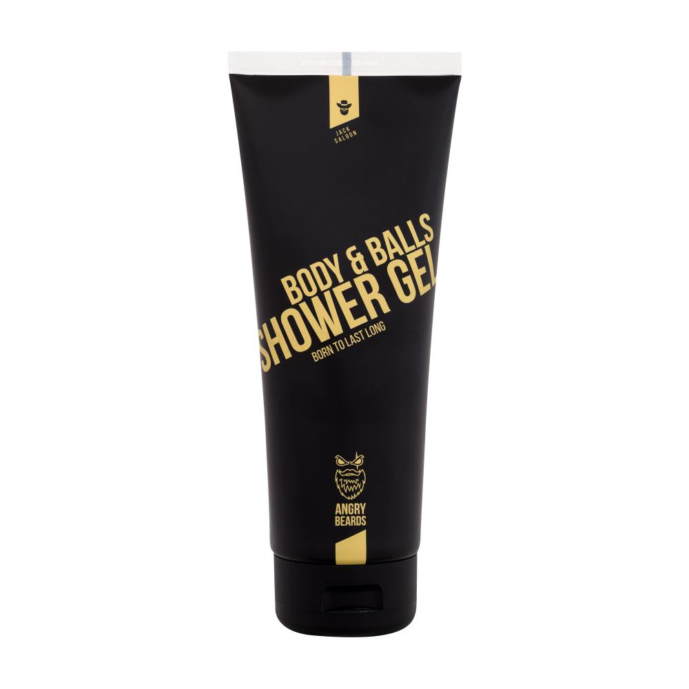 Angry Beards Body And Balls Shower Gel Jack Saloon Gel Za Tuširanje Za Muškarce 230 Ml Lijepahr 3641