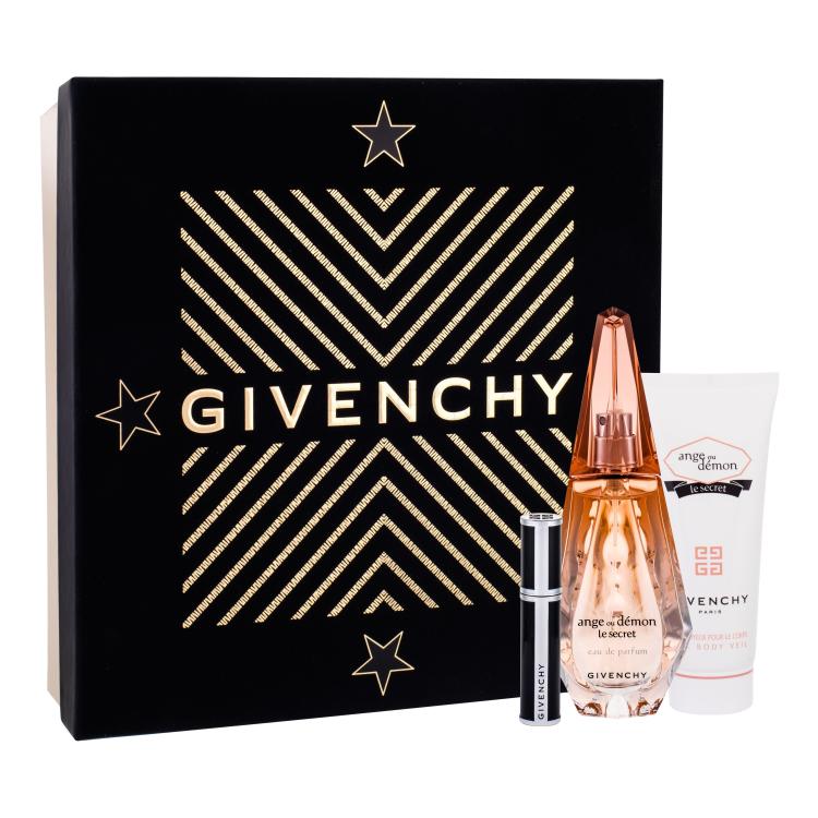 Givenchy Ange ou Démon (Etrange) Le Secret 2014 Poklon set parfémovaná voda 50 ml + tělový závoj 75 ml + řasenka Noir Couture 1 Black Satin 4 g