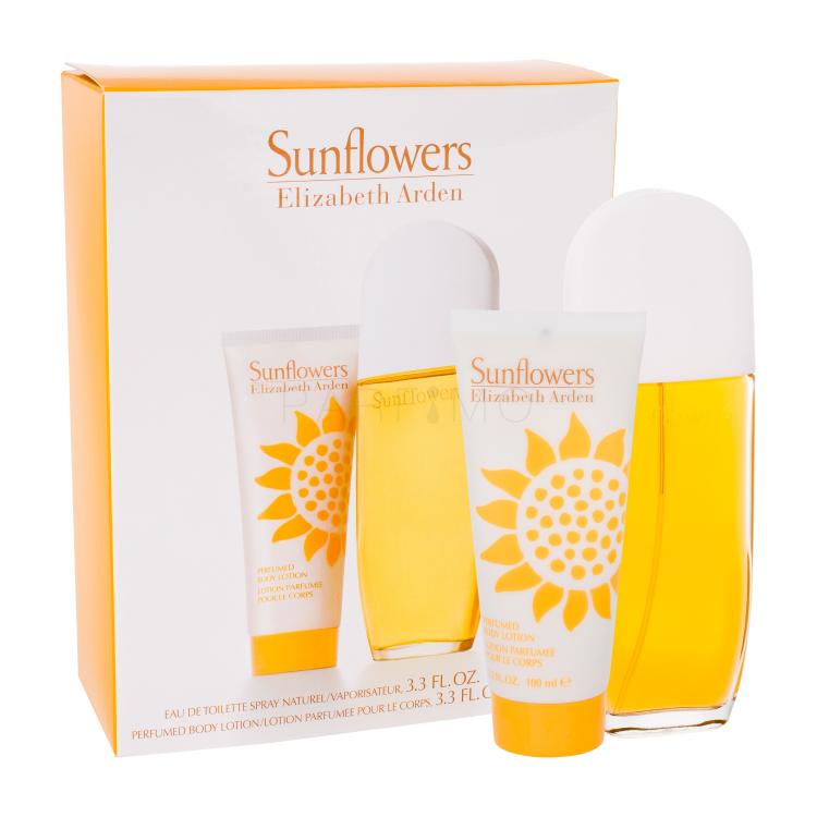 Elizabeth Arden Sunflowers Poklon set toaletna voda 100 ml + losion za tijelo 100 ml oštećena kutija