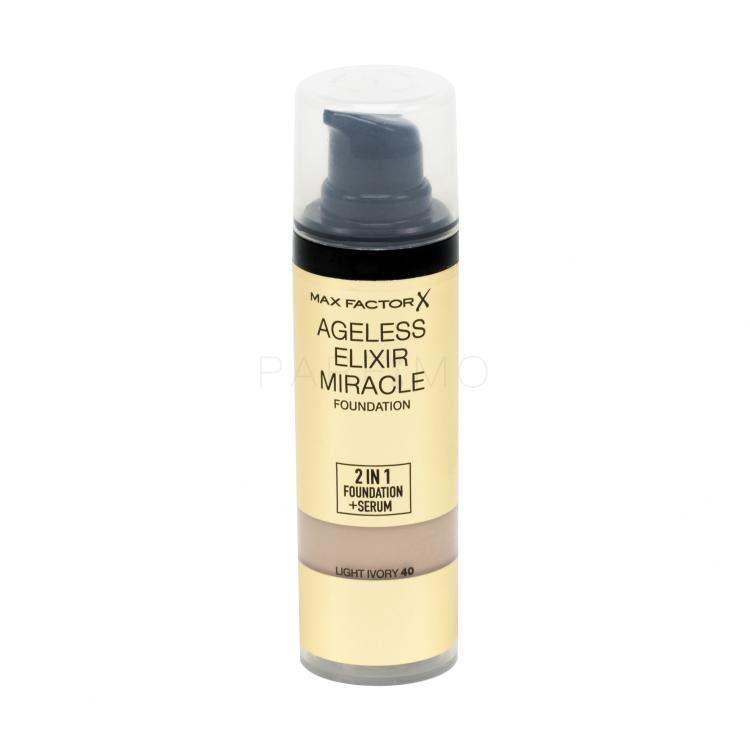 Max Factor Ageless Elixir 2in1 Foundation + Serum SPF15 Puder za žene 30 ml Nijansa 40 Light Ivory