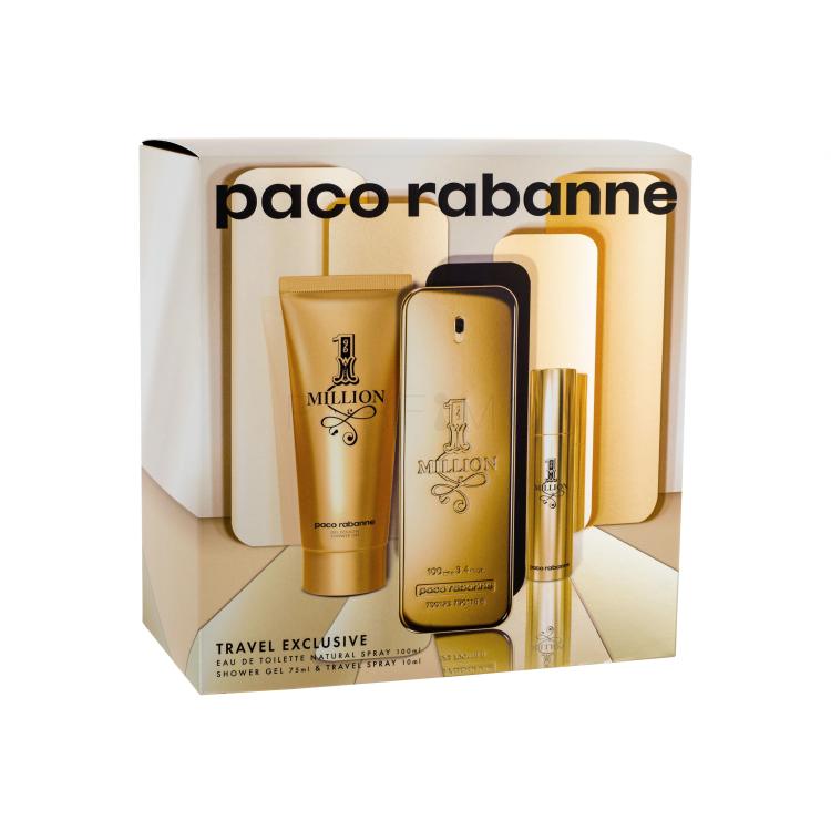 Paco Rabanne 1 Million Poklon set toaletna voda 100 ml + gel za tuširanje 75 ml + toaletna voda 10 ml