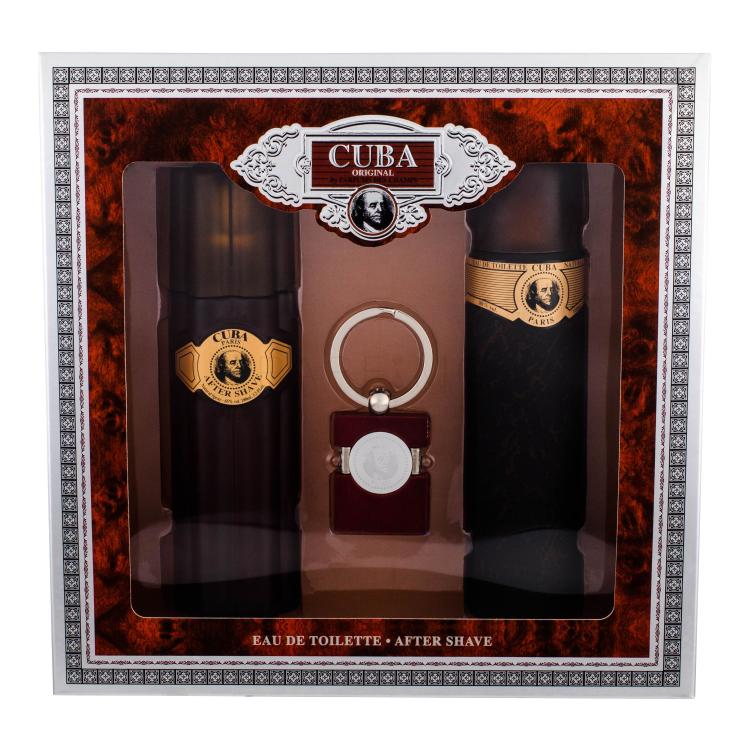 Cuba Gold Poklon set toaletna voda 100 ml + vodica nakon brijanja 100 ml + privjesak za ključeve oštećena kutija