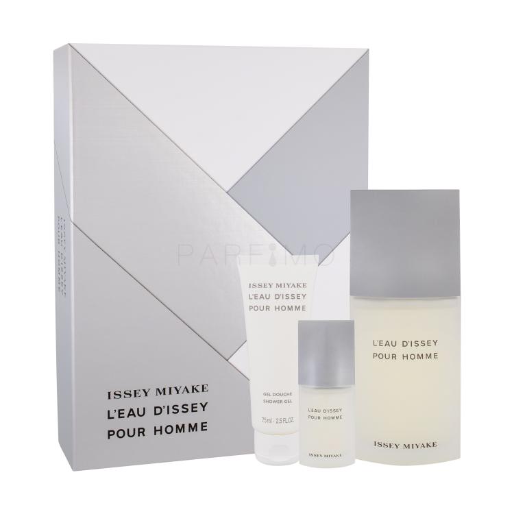 Issey Miyake L&#039;Eau D&#039;Issey Pour Homme Poklon set toaletna voda 125 ml + toaletna voda 15 ml + gel za tuširanje 75 ml