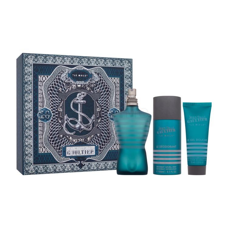 Jean Paul Gaultier Le Male Poklon set toaletna voda 125 ml + gel za tuširanje 75 ml + dezodorans 150 ml