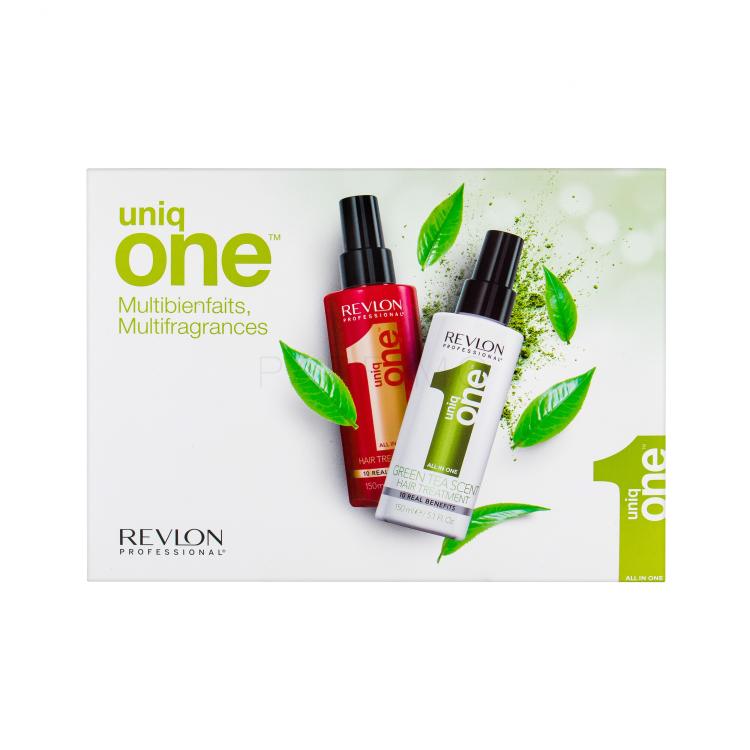 Revlon Professional Uniq One Duo Kit Poklon set maska za kosu bez ispiranja 150 ml + maska za kosu bez ispiranja Green Tea 150 ml