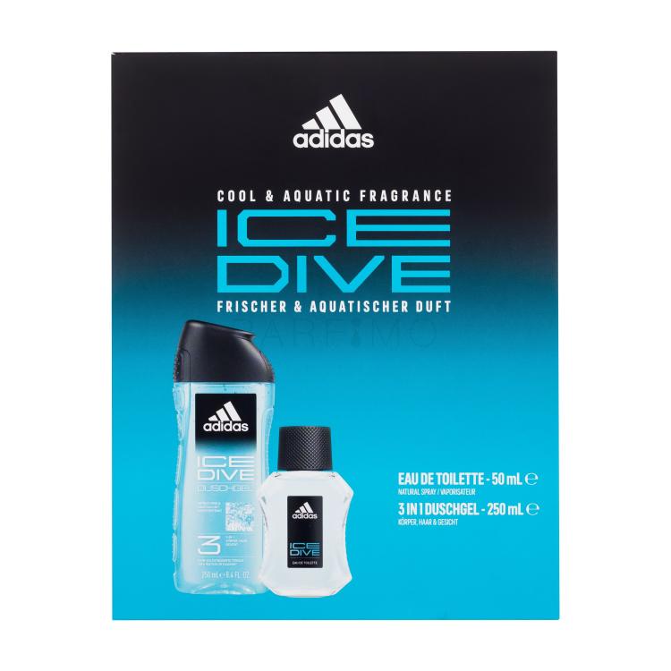 Adidas Ice Dive Poklon set toaletna voda 50 ml + gel za tuširanje 250 ml