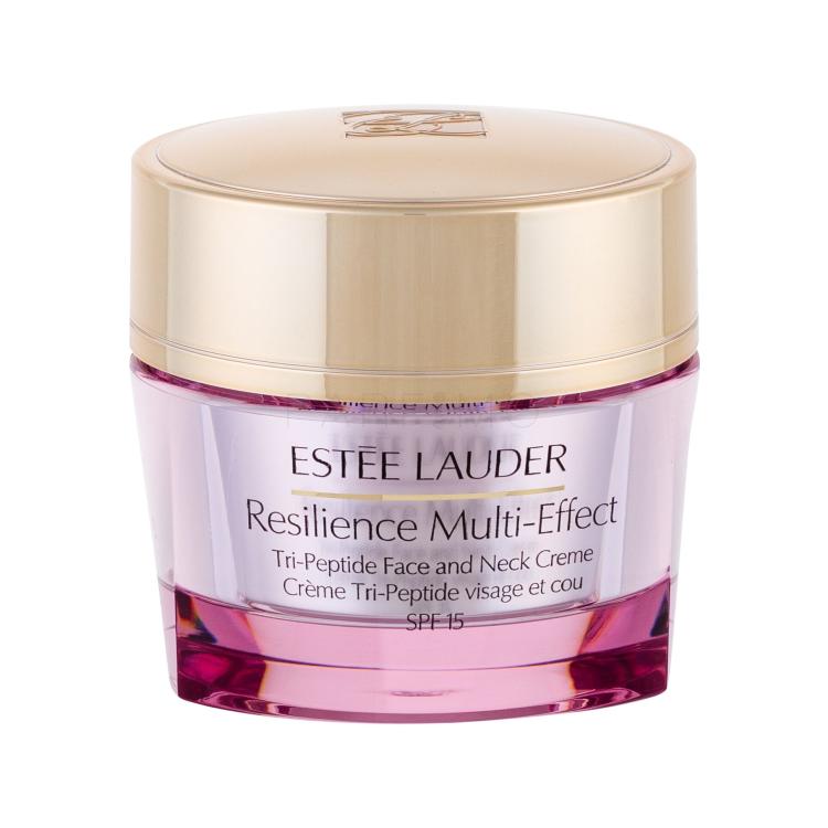 Estée Lauder Resilience Multi-Effect Tri-Peptide Face and Neck SPF15 Dnevna krema za lice za žene 50 ml oštećena kutija