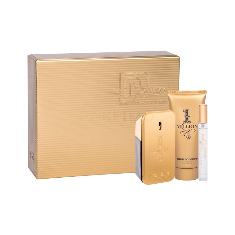 Paco Rabanne 1 Million Poklon set toaletna voda 50 ml + gel za tuširanje 100 ml + toaletna voda 10 ml