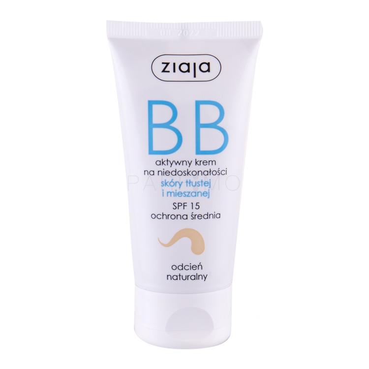 Ziaja BB Cream Oily and Mixed Skin SPF15 BB krema za žene 50 ml Nijansa Natural