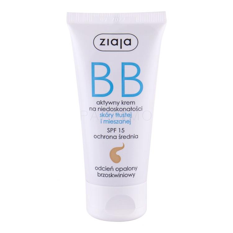 Ziaja BB Cream Oily and Mixed Skin SPF15 BB krema za žene 50 ml Nijansa Dark