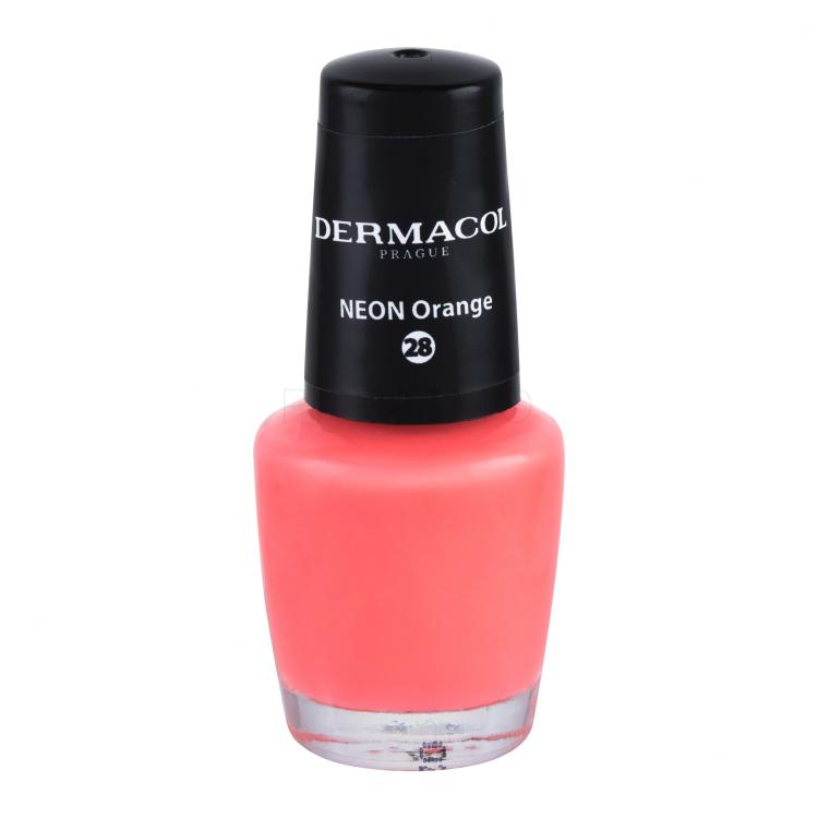 Dermacol Neon Lak za nokte za žene 5 ml Nijansa 28 Neon Orange