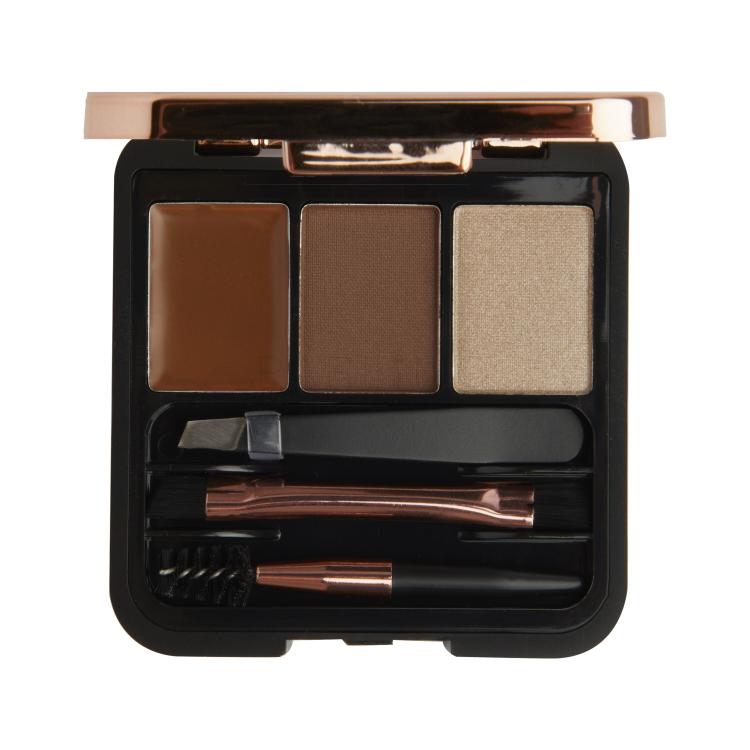 Makeup Revolution London Brow Sculpt Kit Paletica za obrve za žene 2,2 g Nijansa Brown