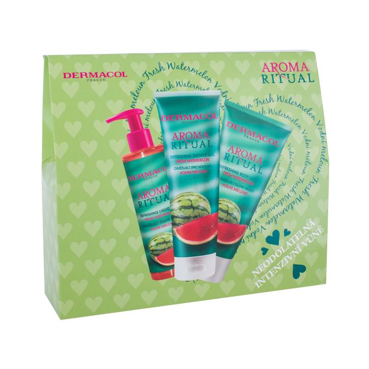 Dermacol Aroma Ritual Fresh Watermelon Poklon set gel za tuširanje 250 ml + losion za tijelo 200 ml + sapun za ruke 250 ml