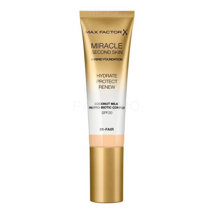 Max Factor Miracle Second Skin SPF20 Puder za žene 30 ml Nijansa 01 Fair