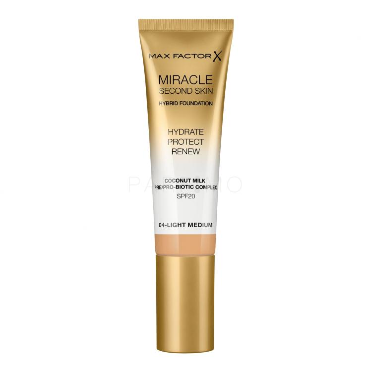 Max Factor Miracle Second Skin SPF20 Puder za žene 30 ml Nijansa 04 Light Medium