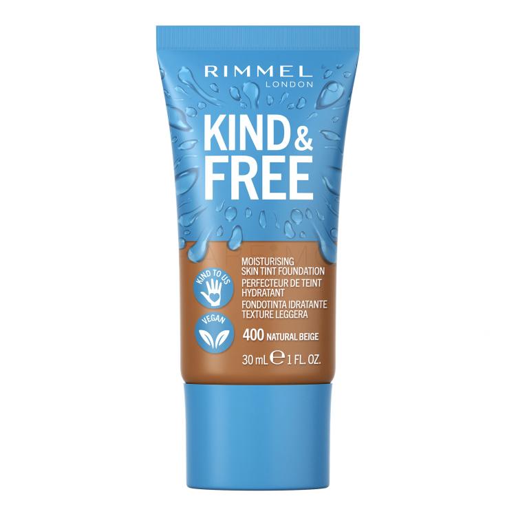 Rimmel London Kind &amp; Free Skin Tint Foundation Puder za žene 30 ml Nijansa 400 Natural Beige