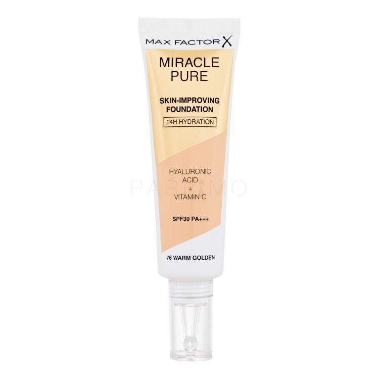 Max Factor Miracle Pure Skin-Improving Foundation SPF30 Puder za žene 30 ml Nijansa 76 Warm Golden