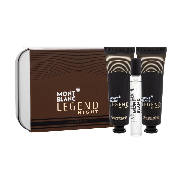 Montblanc Legend Night Poklon set parfemska voda 7,5 ml + balzam nakon brijanja 30 ml + gel za tuširanje 30 ml