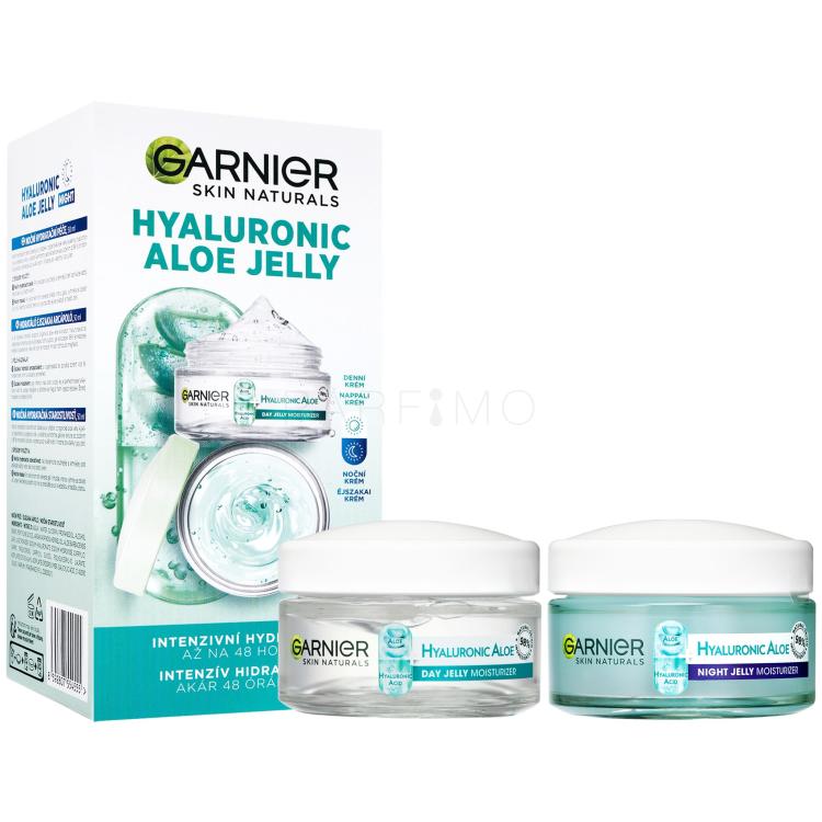 Garnier Skin Naturals Hyaluronic Aloe Jelly Poklon set dnevni gel za lice Skin Naturals Hyaluronic Aloe Jelly Daily Moisturizing Jelly 50 ml + noćni gel za lice Skin Naturals Hyaluronic Aloe Jelly Night Moisturizing Jelly 50 ml