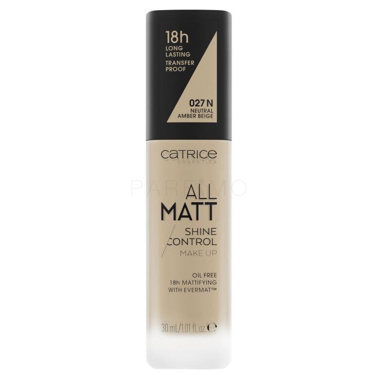 Catrice All Matt Puder za žene 30 ml Nijansa 027 N Neutral Amber Beige