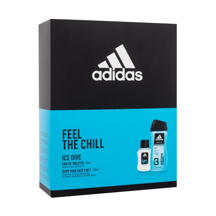 Adidas Ice Dive Poklon set toaletna voda 50 ml + gel za tuširanje 250 ml oštećena kutija