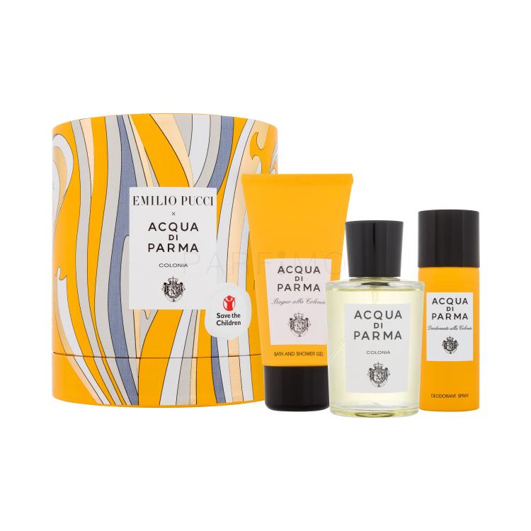 Acqua di Parma Colonia x Emilio Pucci Poklon set kolonjska voda 100 ml + gel za tuširanje 75 ml + dezodorans 50 ml