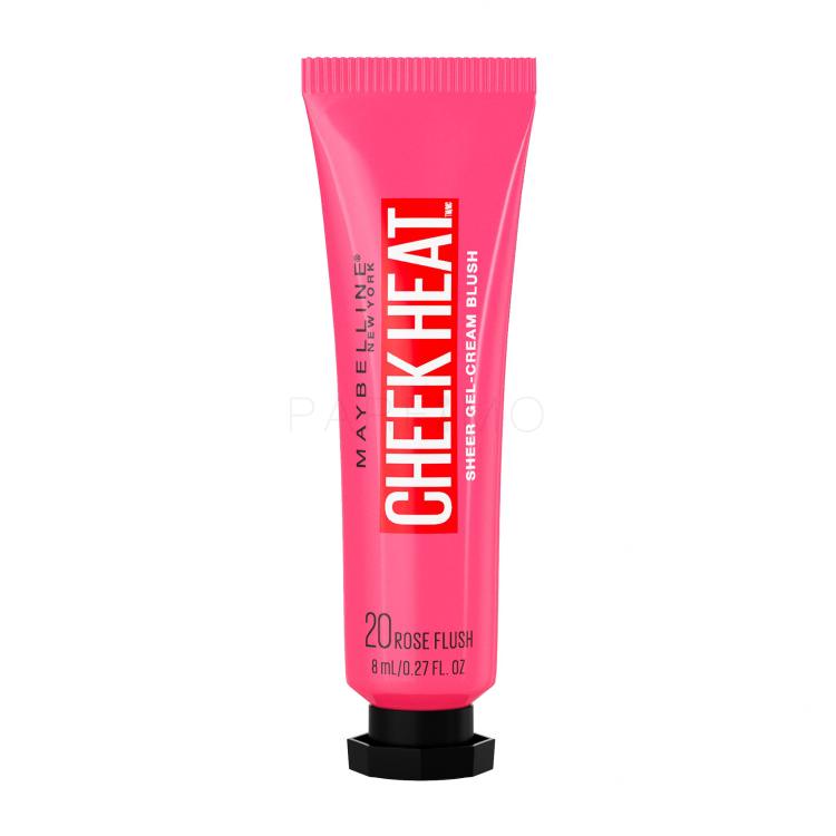 Maybelline Cheek Heat Rumenilo za žene 8 ml Nijansa 20 Rose Flash