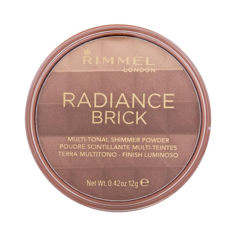 Rimmel London Radiance Brick Bronzer za žene 12 g Nijansa 002 Medium