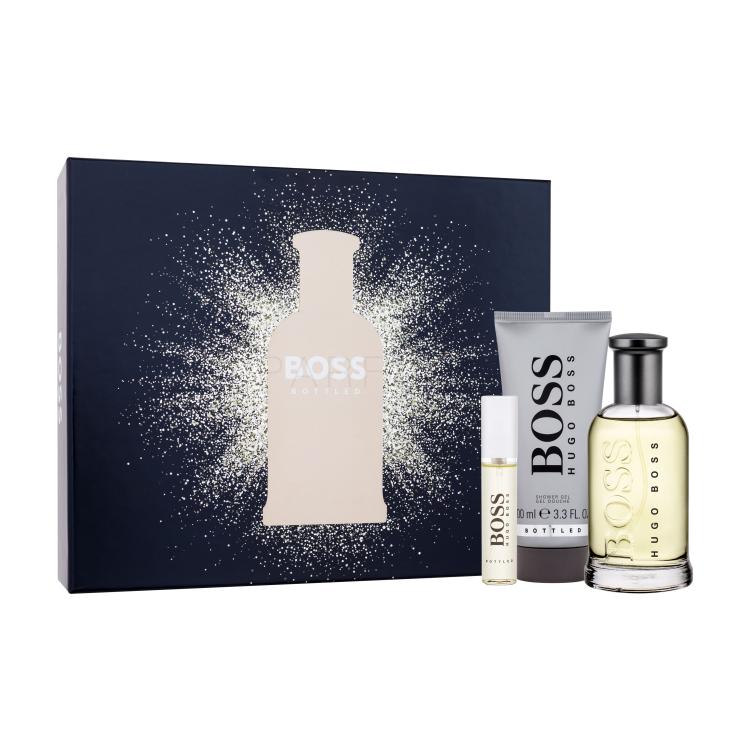 HUGO BOSS Boss Bottled Poklon set toaletna voda 100 ml + gel za tuširanje 100 ml + toaletna voda 10 ml