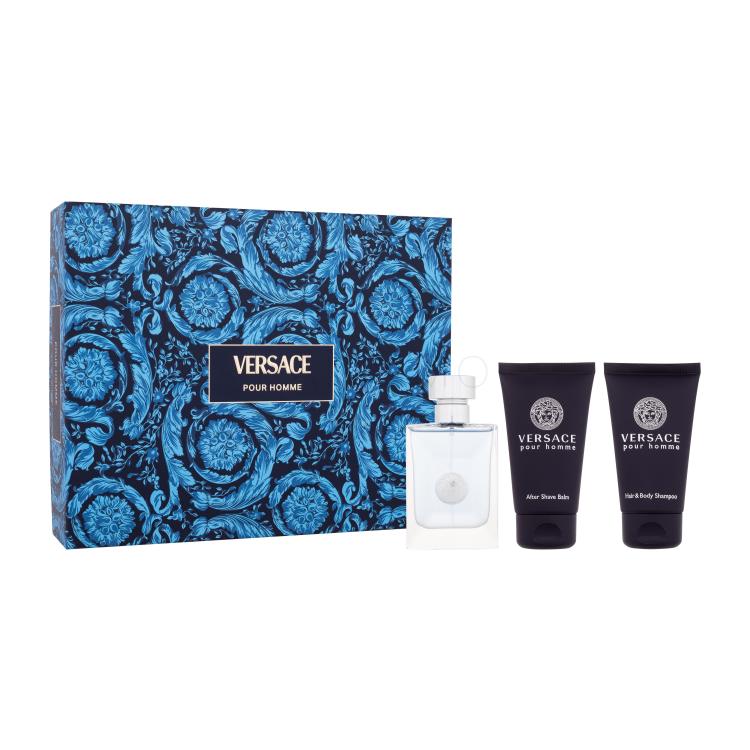 Versace Pour Homme Poklon set toaletna voda 50 ml + gel za tuširanje 50 ml + balzam poslije brijanja 50 ml