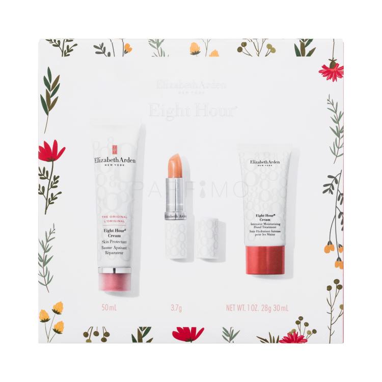 Elizabeth Arden Eight Hour Cream Nourishing Skin Essentials Poklon set balzam za tijelo Eight Hour Cream Skin Protectant 50 ml + krema za ruke Eight Hour Cream Intensive Moisturizing Hand Treatment 30 ml + balzam za usne Eight Hour Cream Lip Protectant Stick SPF15 3,7 g