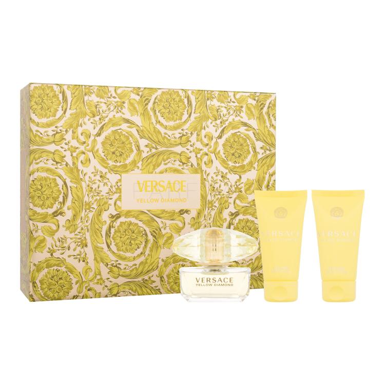 Versace Yellow Diamond Poklon set toaletna voda 50 ml + losion za tijelo 50 ml + gel za tuširanje 50 ml