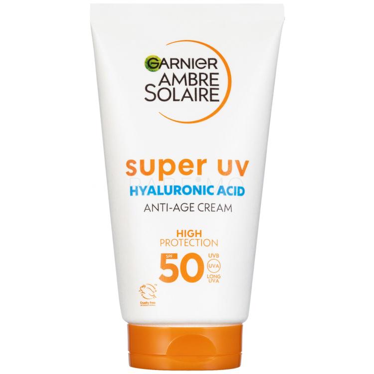 Garnier Ambre Solaire Super UV Hyaluronic Acid Anti-Age Cream SPF50 Proizvod za zaštitu lica od sunca 50 ml