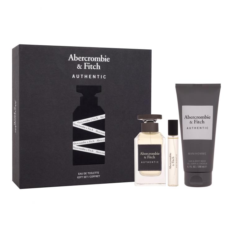 Abercrombie &amp; Fitch Authentic Poklon set toaletna voda 100 ml + toaletna voda 15 ml + gel za tuširanje 200 ml