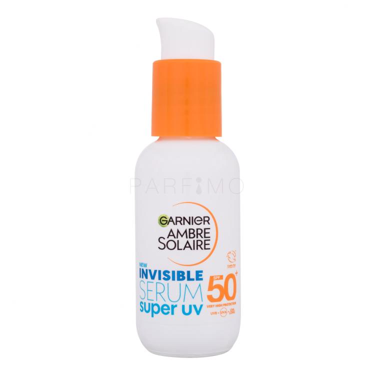 Garnier Ambre Solaire Super UV Invisible Serum SPF50+ Proizvod za zaštitu lica od sunca 30 ml oštećena kutija