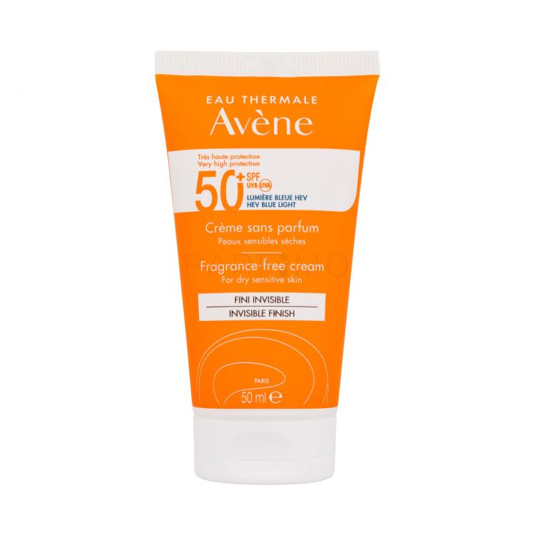 Avene Sun Cream Invisible Finish Fragrance-Free SPF50+ Proizvod za zaštitu lica od sunca 50 ml