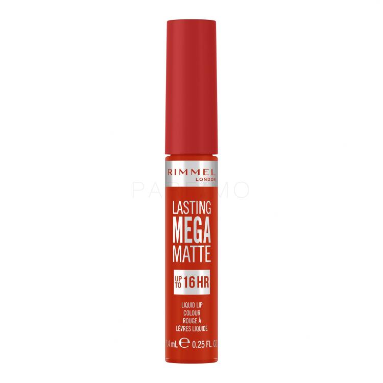 Rimmel London Lasting Mega Matte Liquid Lip Colour Ruž za usne za žene 7,4 ml Nijansa Scarlet Flames