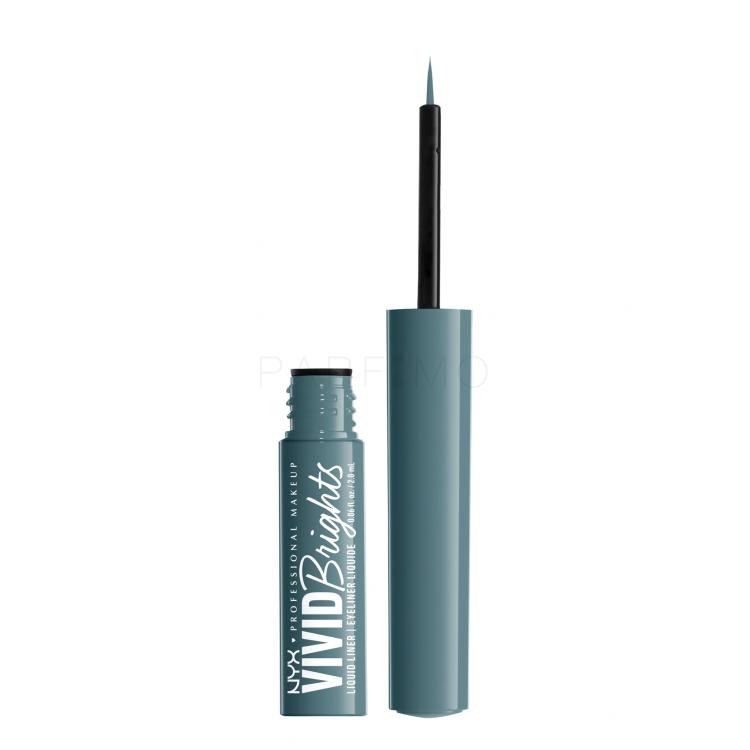 NYX Professional Makeup Vivid Brights Tuš za oči za žene 2 ml Nijansa 01 Cyan Simp