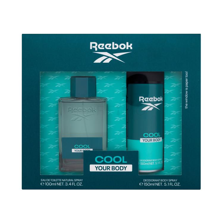 Reebok Cool Your Body Poklon set toaletna voda 100 ml + dezodorans 150 ml