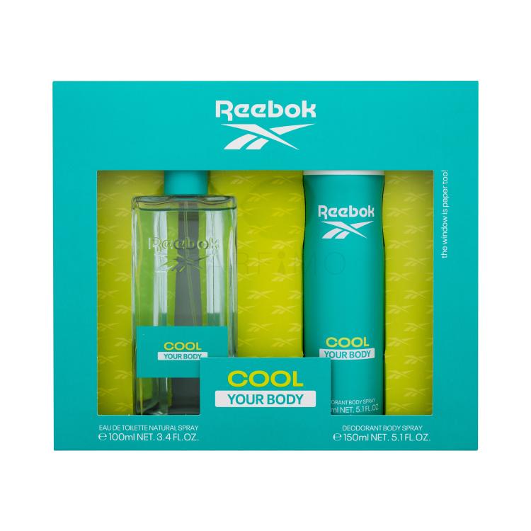 Reebok Cool Your Body Poklon set toaletna voda 100 ml + dezodorans 150 ml