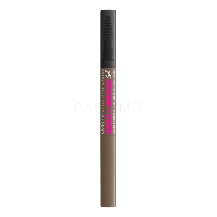 NYX Professional Makeup Zero To Brow Gel za obrve i pomada za žene 2 ml Nijansa 05 Ash Brown