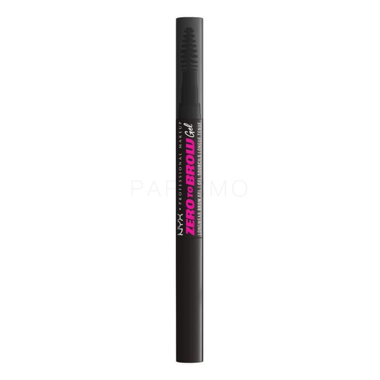 NYX Professional Makeup Zero To Brow Gel za obrve i pomada za žene 2 ml Nijansa 08 Black