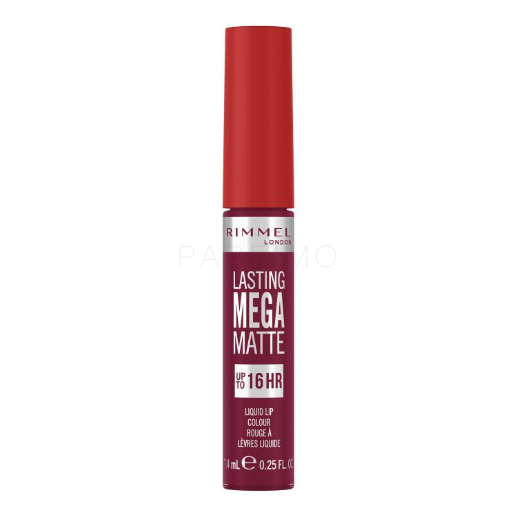 Rimmel London Lasting Mega Matte Liquid Lip Colour Ruž za usne za žene 7,4 ml Nijansa Rock Me Purple